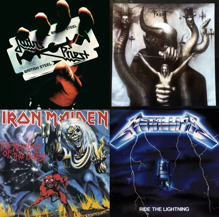 部分 80 年代金属专辑封面