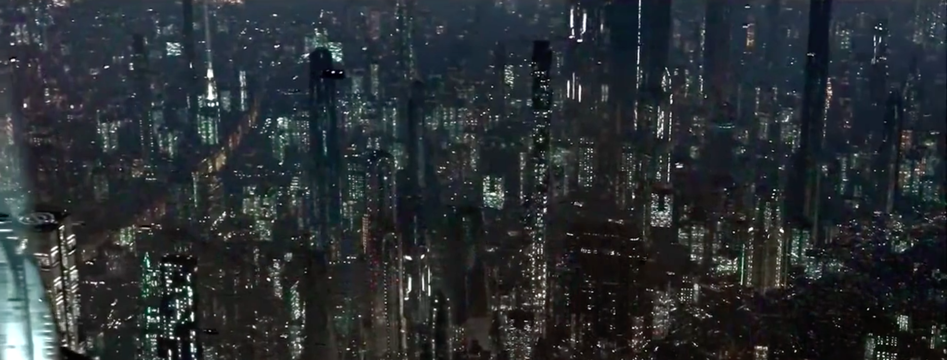 赛博城市全景画面