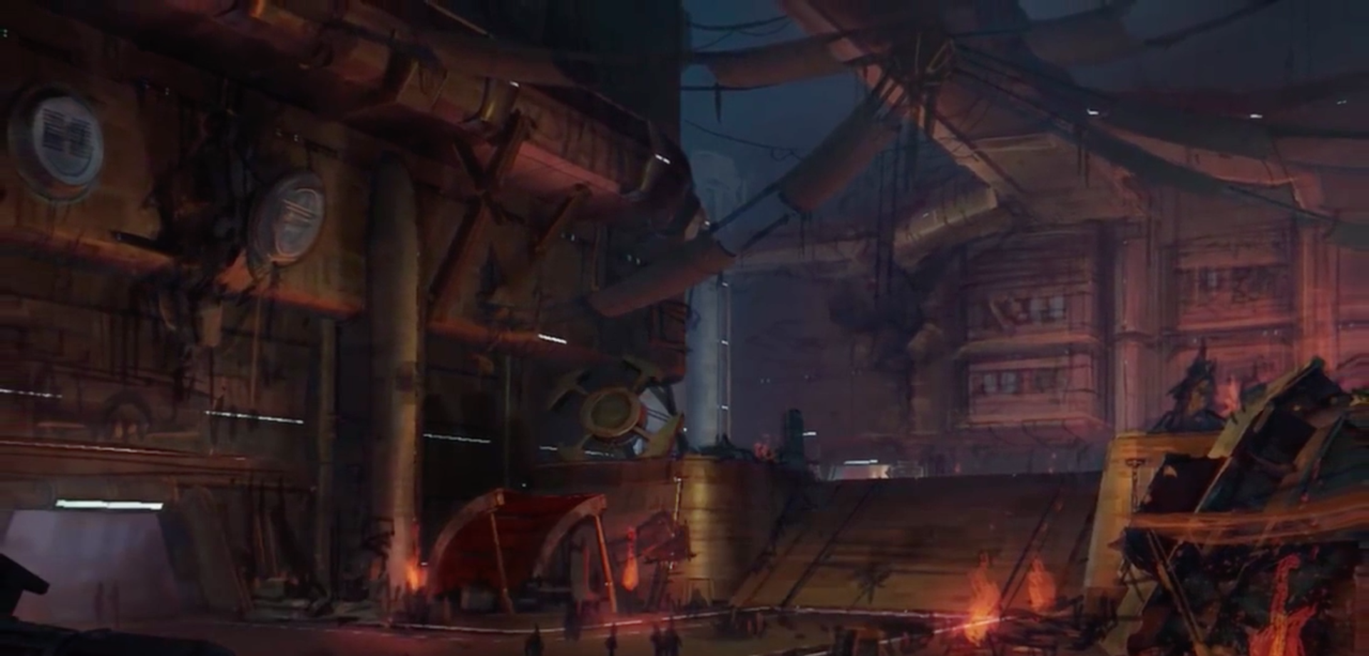 赛博朋克底层世界艺术图