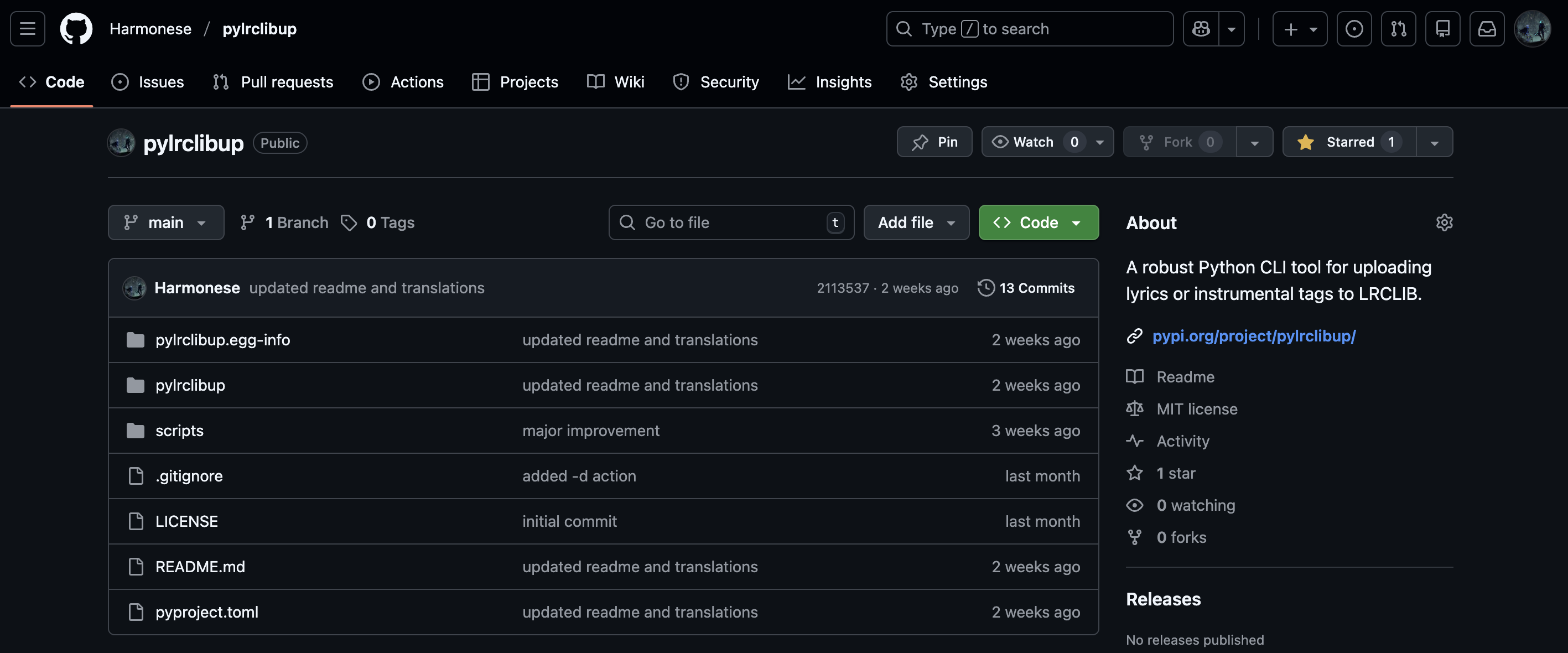 pylrclibup 0.5.5 用户指南