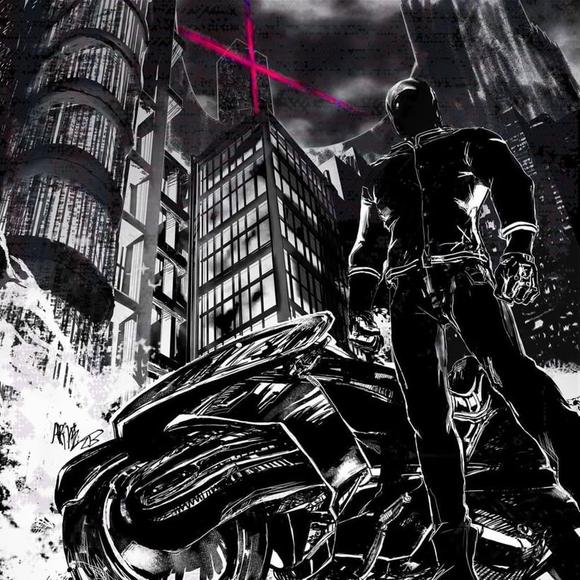 Perturbator《The Uncanny Valley》封面局部